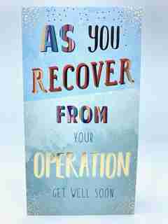 Get Well Soon / As You Recover From Your Operation Card By Kingfisher