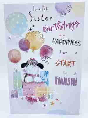 Sister On Your Birthday Card By Kingfisher