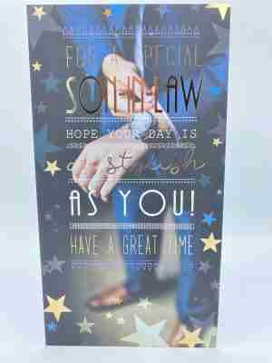Son-in-law On Your Birthday Card By Kingfisher