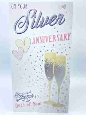 On Your Silver Anniversary Card By Kingfisher