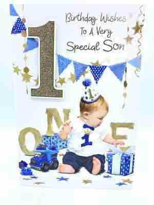 Son On Your 1st Birthday Card