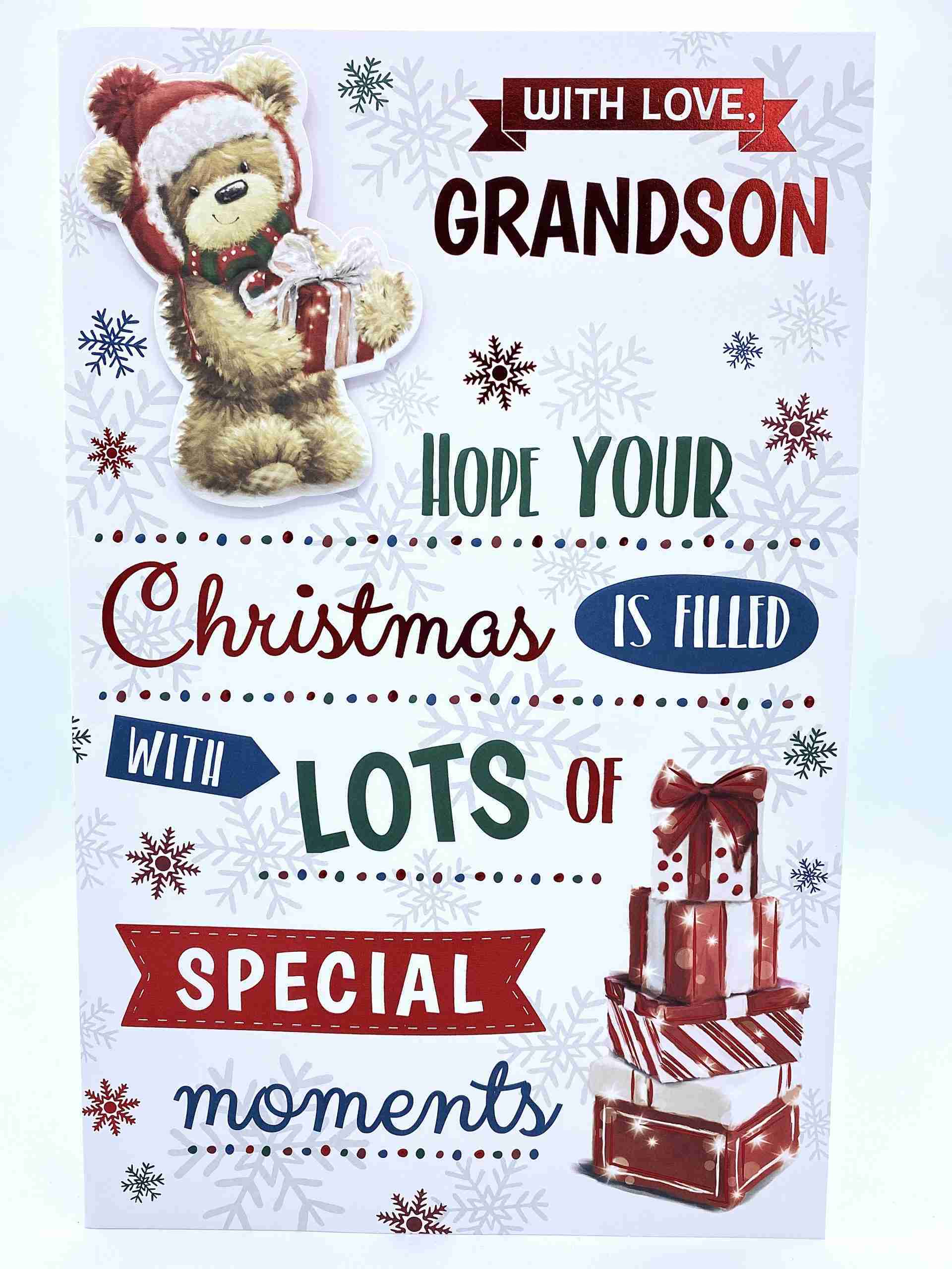 XL Grandson Christmas Card 8 Pages - Cardmarkets