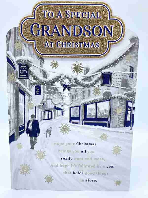 Grandson Christmas Card - Cardmarkets