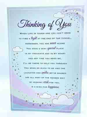 Thinking Of You When Life Is Tough Card