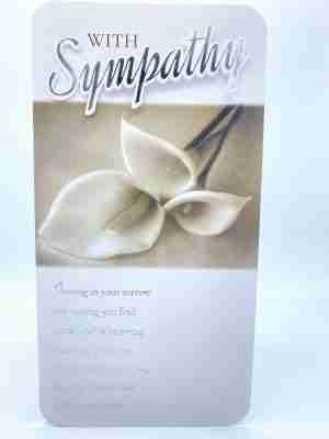 With Sympathy Slim Card