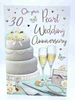 On Your Pearl Wedding Anniversary Card