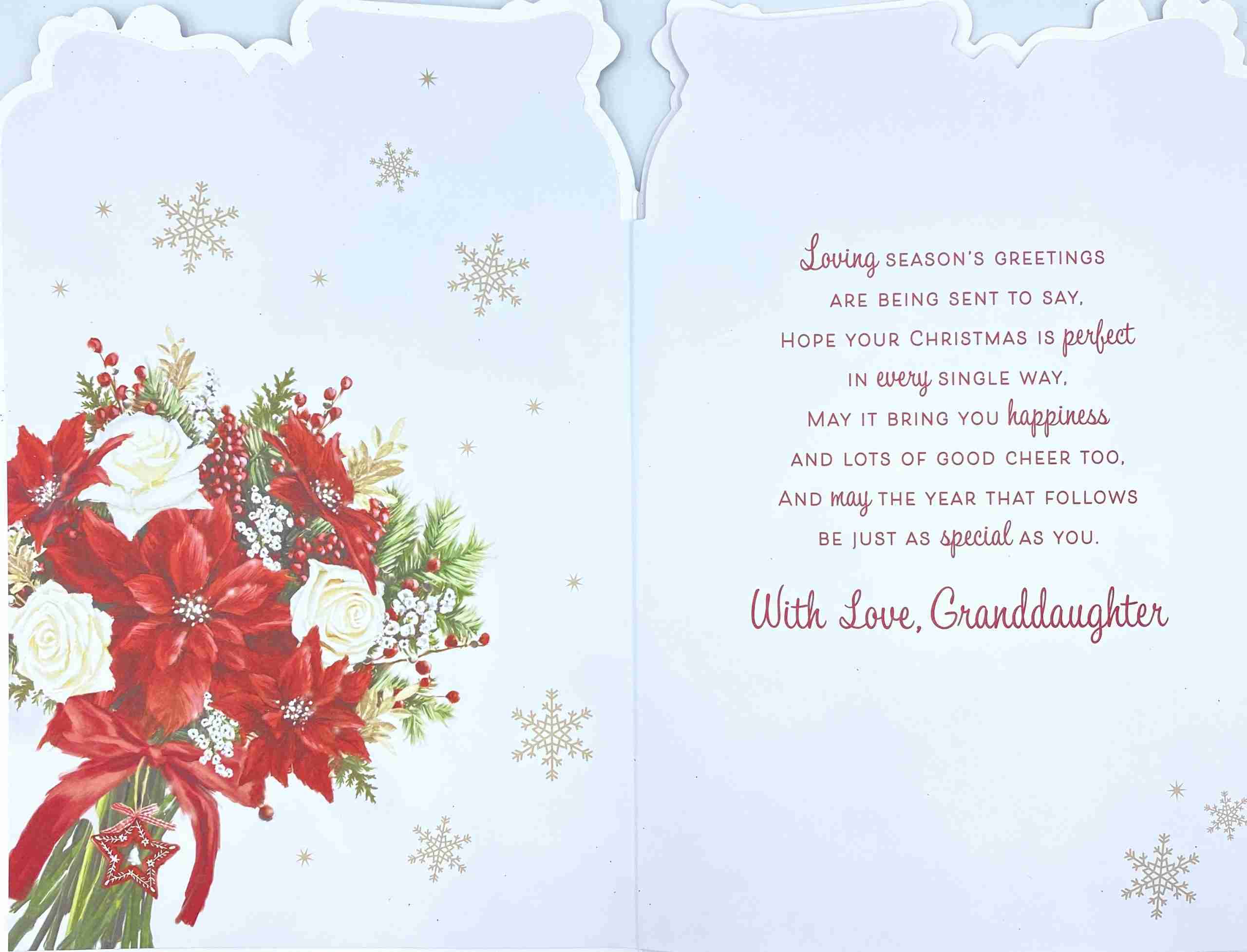 Weihnachtskarte „To A Special Granddaughter“ – 300 G/m² Matt, Mit Umschlag, Recycelbar