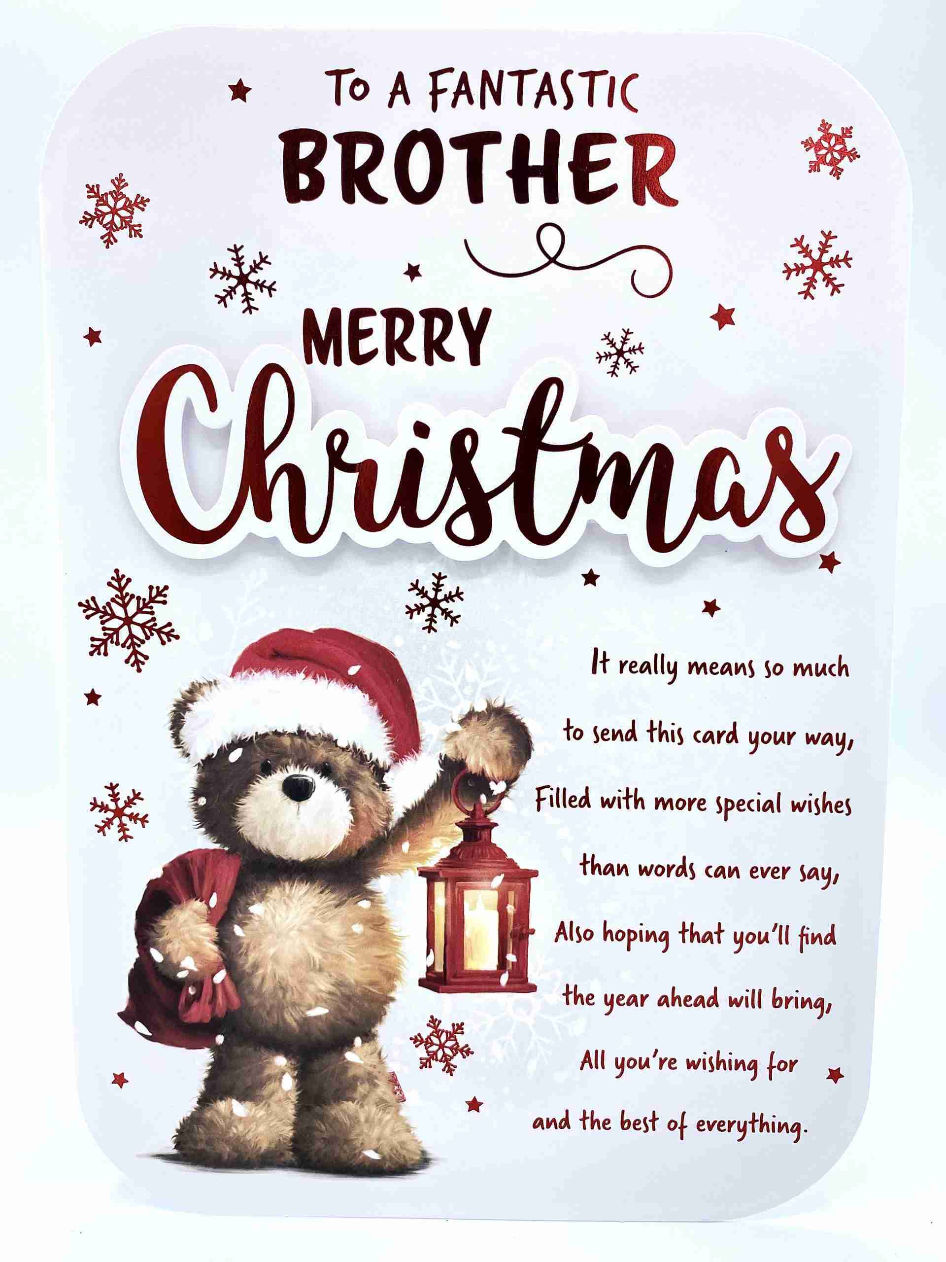 To a Fantastic Brother Christmas Card - Cardmarkets