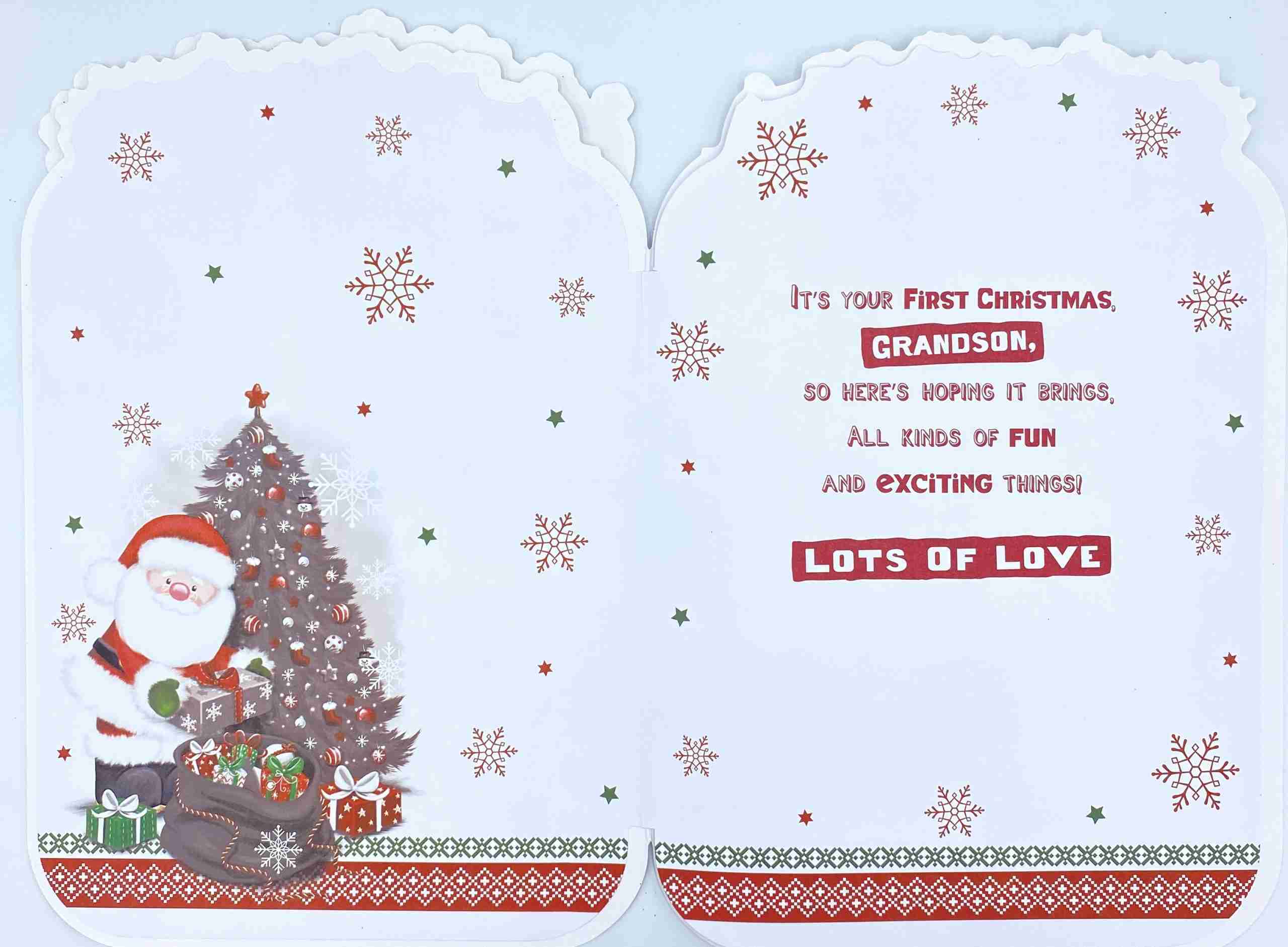 Grandsons 1st Christmas Card - Cardmarkets