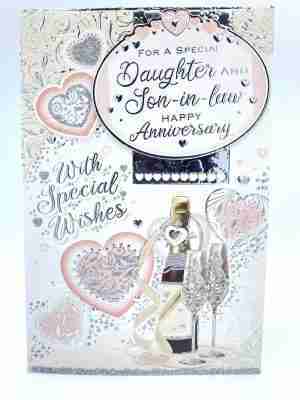 Special Daughter & Son-in-Law Happy Anniversary Card  