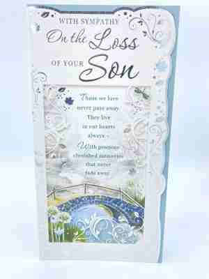 With Sympathy On The Loss Of Your Son Slim Card 