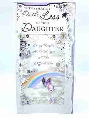 With Sympathy On The Loss Of Your Daughter Slim Card