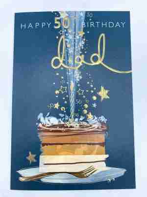 Happy 50th Birthday Dad Card