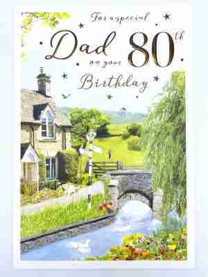 To a Special Dad on Your 80th Birthday Card