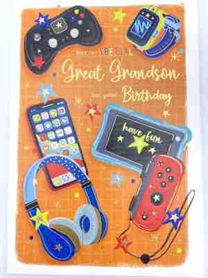 For a Special Great-Grandson On Your Birthday Card