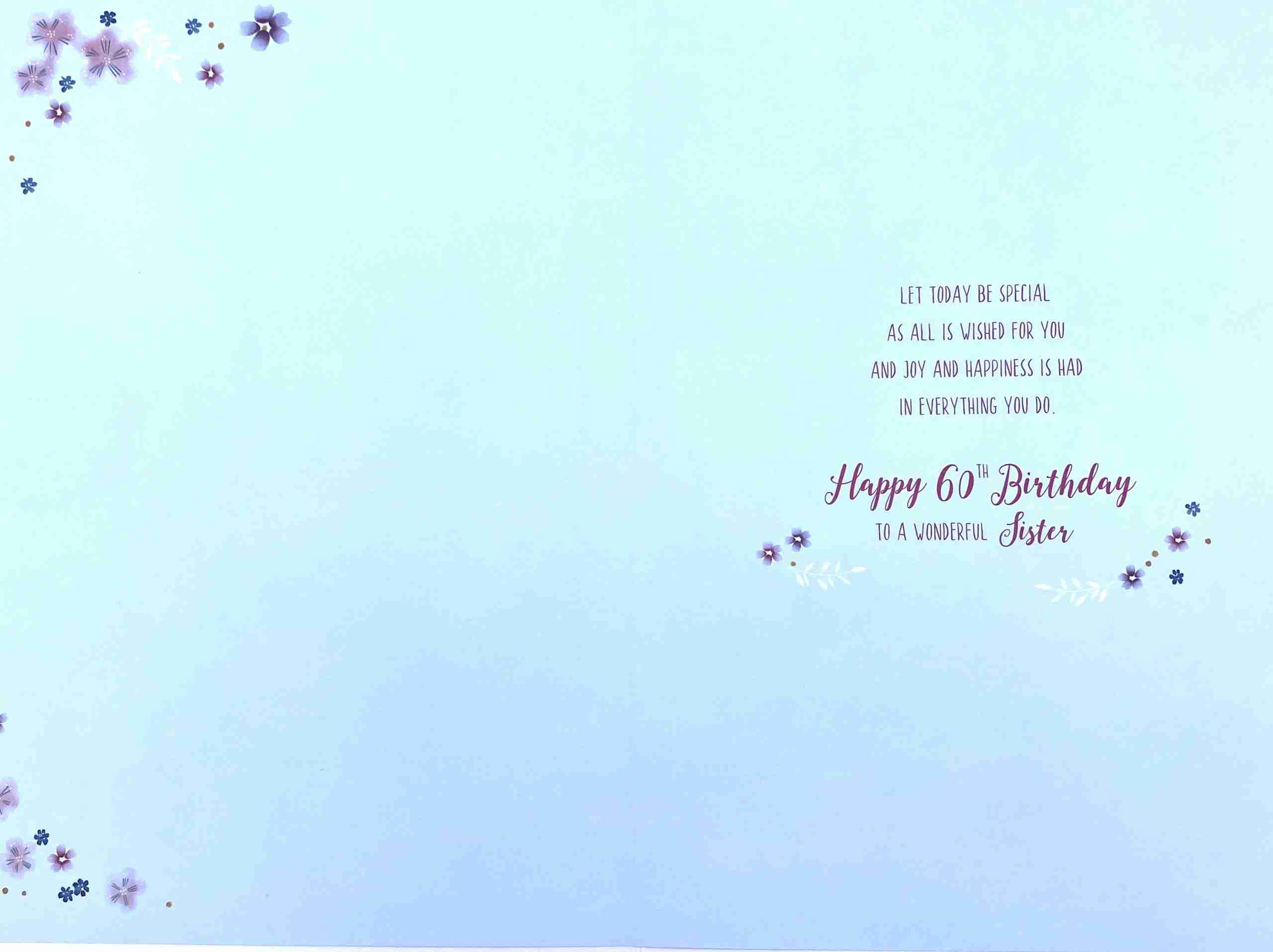 Y Little Sister 60th Happy Birthday Card - Naughty Nails Fun Design